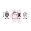 VAN WEZEL 0600K336 - Compresseur, climatisation