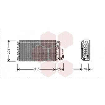 VAN WEZEL 0600V025 - Évaporateur climatisation