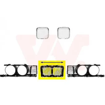 VAN WEZEL 0635510 - Grille de radiateur