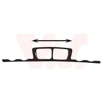 Cadre, grille de radiateur VAN WEZEL [0635663]