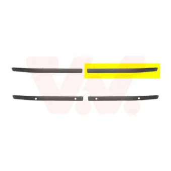 VAN WEZEL 0637583 - Baguette et bande protectrice, pare-chocs avant gauche