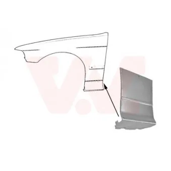 Aile avant gauche VAN WEZEL 0640155