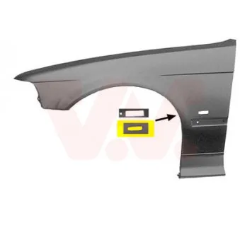 VAN WEZEL 0643655 - Aile avant gauche