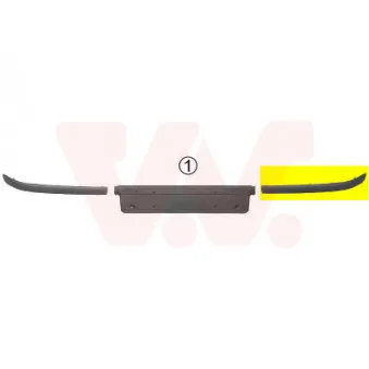 VAN WEZEL 0646583 - Baguette et bande protectrice, pare-chocs avant gauche