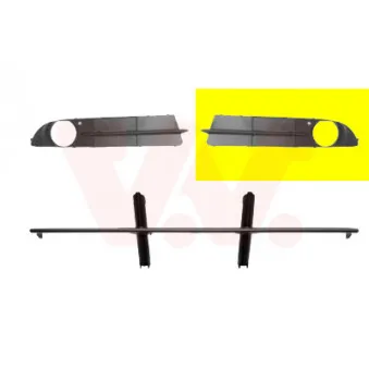 VAN WEZEL 0655591 - Grille de ventilation, pare-chocs avant gauche
