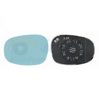 Verre de rétroviseur, rétroviseur extérieur VAN WEZEL OEM 51167252893