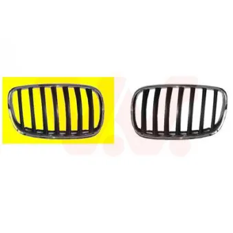 VAN WEZEL 0687512 - Grille de radiateur