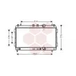 Radiateur, refroidissement du moteur VAN WEZEL [07002055]