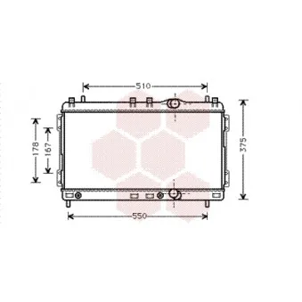 VAN WEZEL 07002055 - Radiateur, refroidissement du moteur