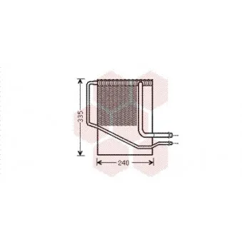Evaporateur climatisation THERMOTEC KTT150050