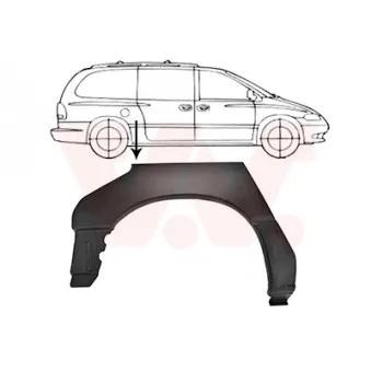 Panneau latéral arrière droit VAN WEZEL 0732148