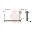 Radiateur, refroidissement du moteur VAN WEZEL [09002171]