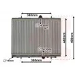 Radiateur, refroidissement du moteur VAN WEZEL [09012713]
