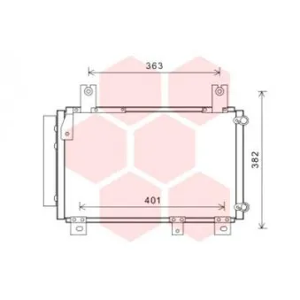VAN WEZEL 11005067 - Condenseur, climatisation