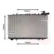 Radiateur, refroidissement du moteur VAN WEZEL [13002092]
