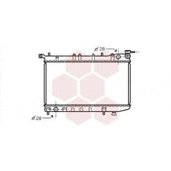 Radiateur, refroidissement du moteur VAN WEZEL OEM 2141062C01