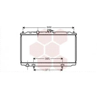Radiateur, refroidissement du moteur VAN WEZEL OEM 21410AV600