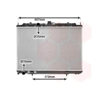 VAN WEZEL 13002239 - Radiateur, refroidissement du moteur