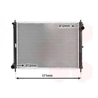 Radiateur, refroidissement du moteur VAN WEZEL OEM 21410AY601