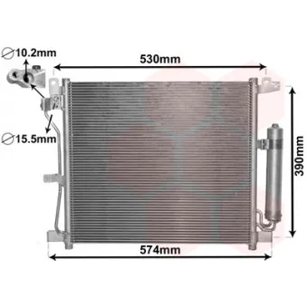 Condenseur, climatisation DELPHI CF20228