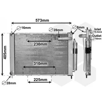 Module de refroidissement VAN WEZEL OEM 21400BC00A
