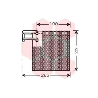 VAN WEZEL 1300V257 - Évaporateur climatisation