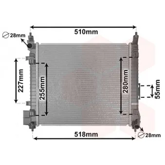 VAN WEZEL 13012707 - Radiateur, refroidissement du moteur