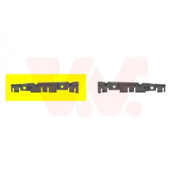 VAN WEZEL 1604568 - Support, pare-chocs avant droit