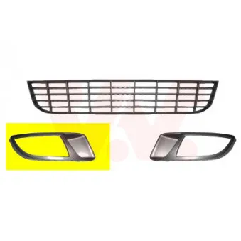 Grille de ventilation, pare-chocs avant droit VAN WEZEL [1629594]