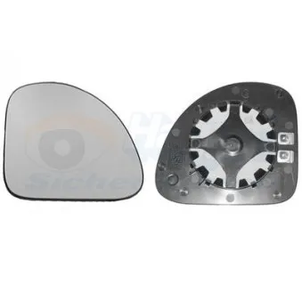 Verre de rétroviseur, rétroviseur extérieur VAN WEZEL OEM 71715694