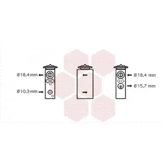 Détendeur, climatisation VAN WEZEL OEM 46723617