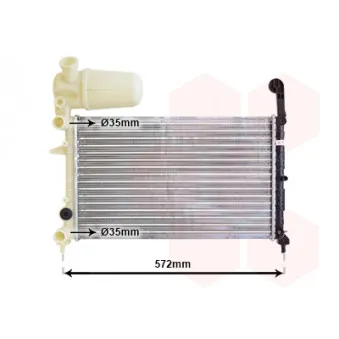 VAN WEZEL 17002101 - Radiateur, refroidissement du moteur