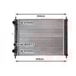 Radiateur, refroidissement du moteur VAN WEZEL [17002161]