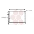 Radiateur, refroidissement du moteur VAN WEZEL [17002162]