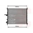 Radiateur, refroidissement du moteur VAN WEZEL [17002201]