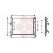 Radiateur, refroidissement du moteur VAN WEZEL [17002249]