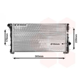 VAN WEZEL 17002279 - Radiateur, refroidissement du moteur