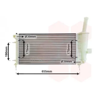 Radiateur, refroidissement du moteur VAN WEZEL OEM 51714679
