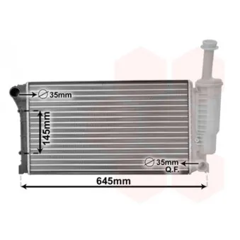 VAN WEZEL 17002335 - Radiateur, refroidissement du moteur