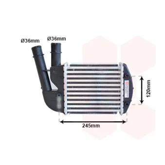 VAN WEZEL 17004340 - Intercooler, échangeur