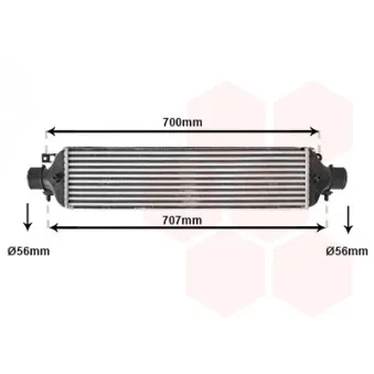 VAN WEZEL 17004364 - Intercooler, échangeur