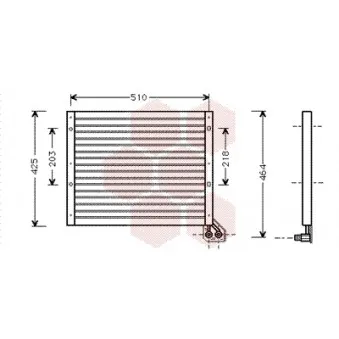 VAN WEZEL 17005156 - Condenseur, climatisation