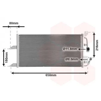 VAN WEZEL 17005205 - Condenseur, climatisation