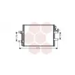 Condenseur, climatisation VAN WEZEL [17005393]