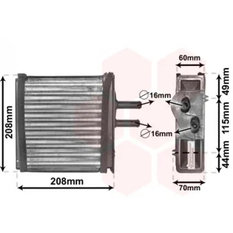 Système de chauffage VAN WEZEL 17006150