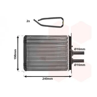 Système de chauffage VAN WEZEL OEM 5893932