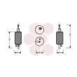 Filtre déshydratant, climatisation VAN WEZEL [1700D029]