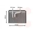 VAN WEZEL 1700V339 - Évaporateur climatisation