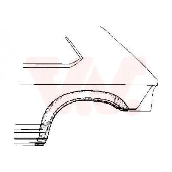 VAN WEZEL 1725145 - Panneau latéral arrière gauche