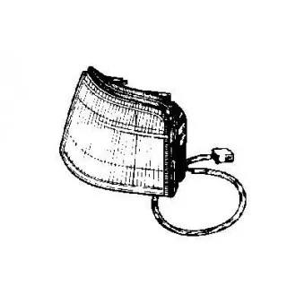 Feu clignotant avant gauche VAN WEZEL [1735901]